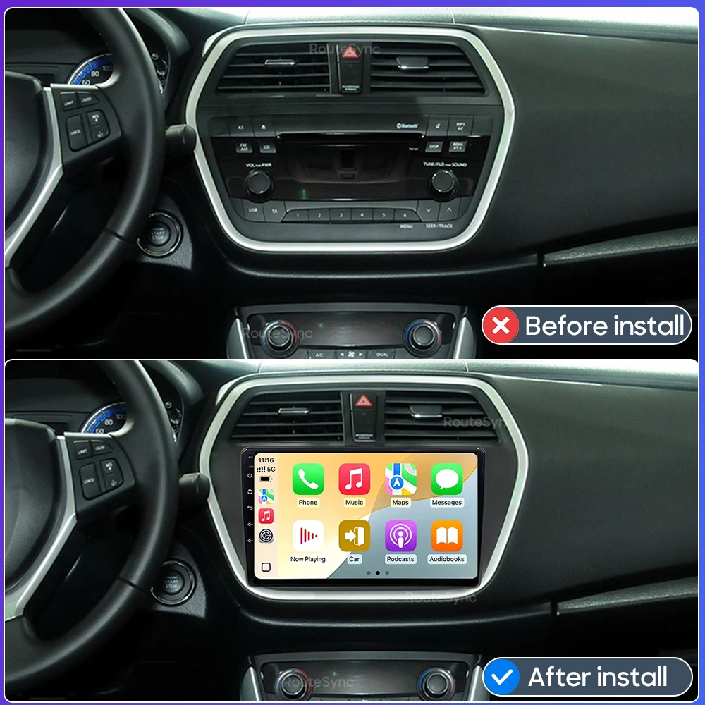 For Suzuki SX4 S-Cross 2014-2017 Car Intelligent Multimedia Player Navigation GPS Android Auto Radio Video Player Stereo