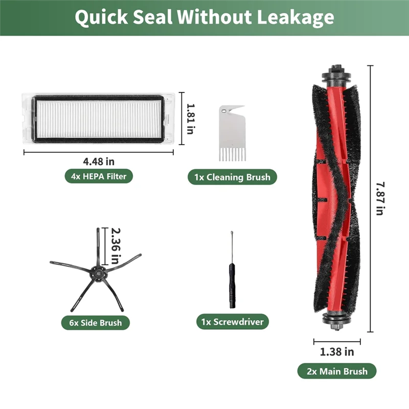 مجموعة ملحقات M17K لـ Roborock Q5، قطع غيار للمكنسة الكهربائية Roborock Q5 Q5+ Q5 Plus