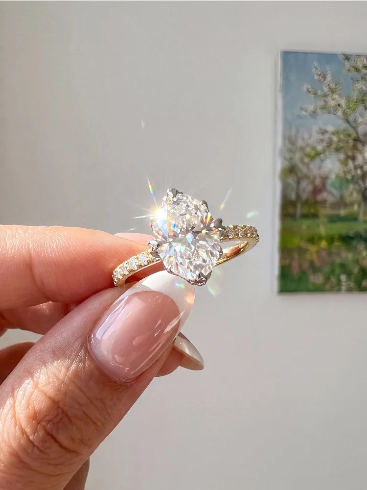 925 Sterling Silver Irregular Shine Zircon Ring For Women Anniversary Wedding Daily Wear Luxury High Quality Fine Jewelry