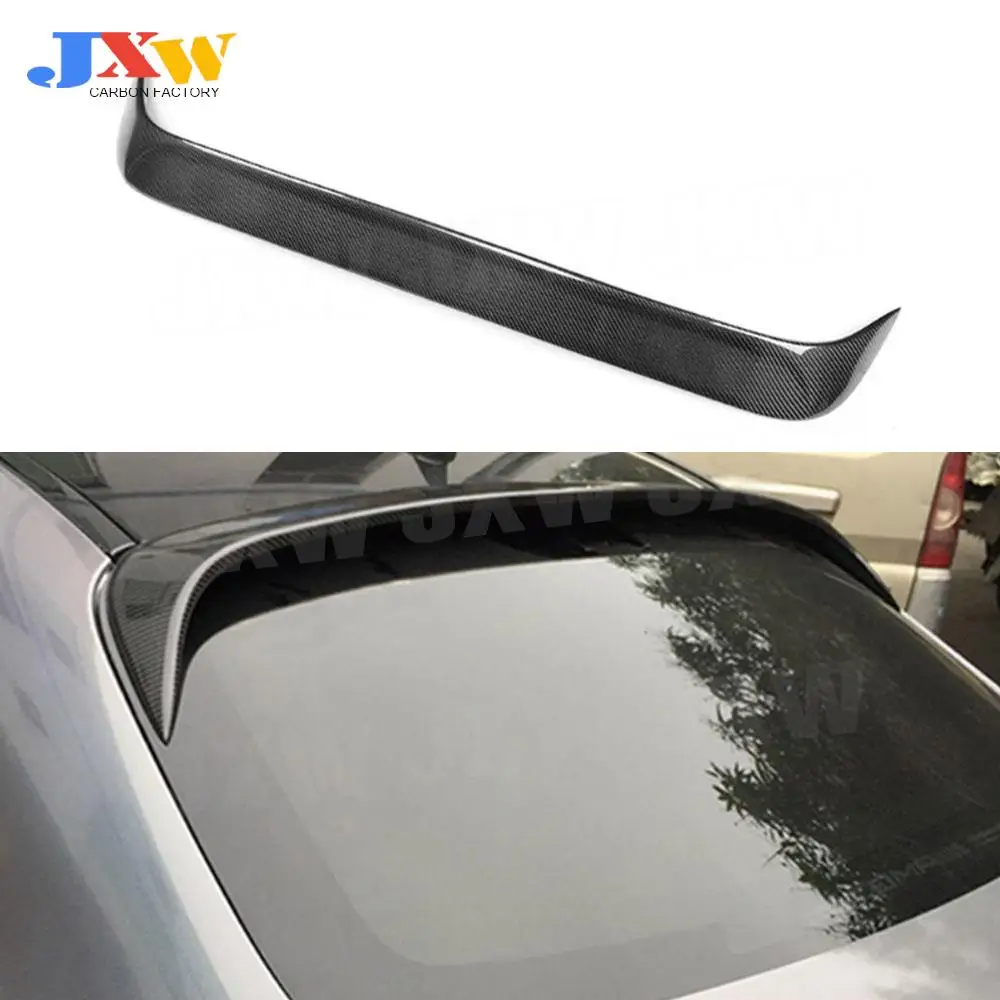 

For Mercedes W205 C300 C400 C63 AMG 2015-2019 Rear Roof Spoiler for C Class Carbon Fiber Window Wings Trunk Trim Sticker