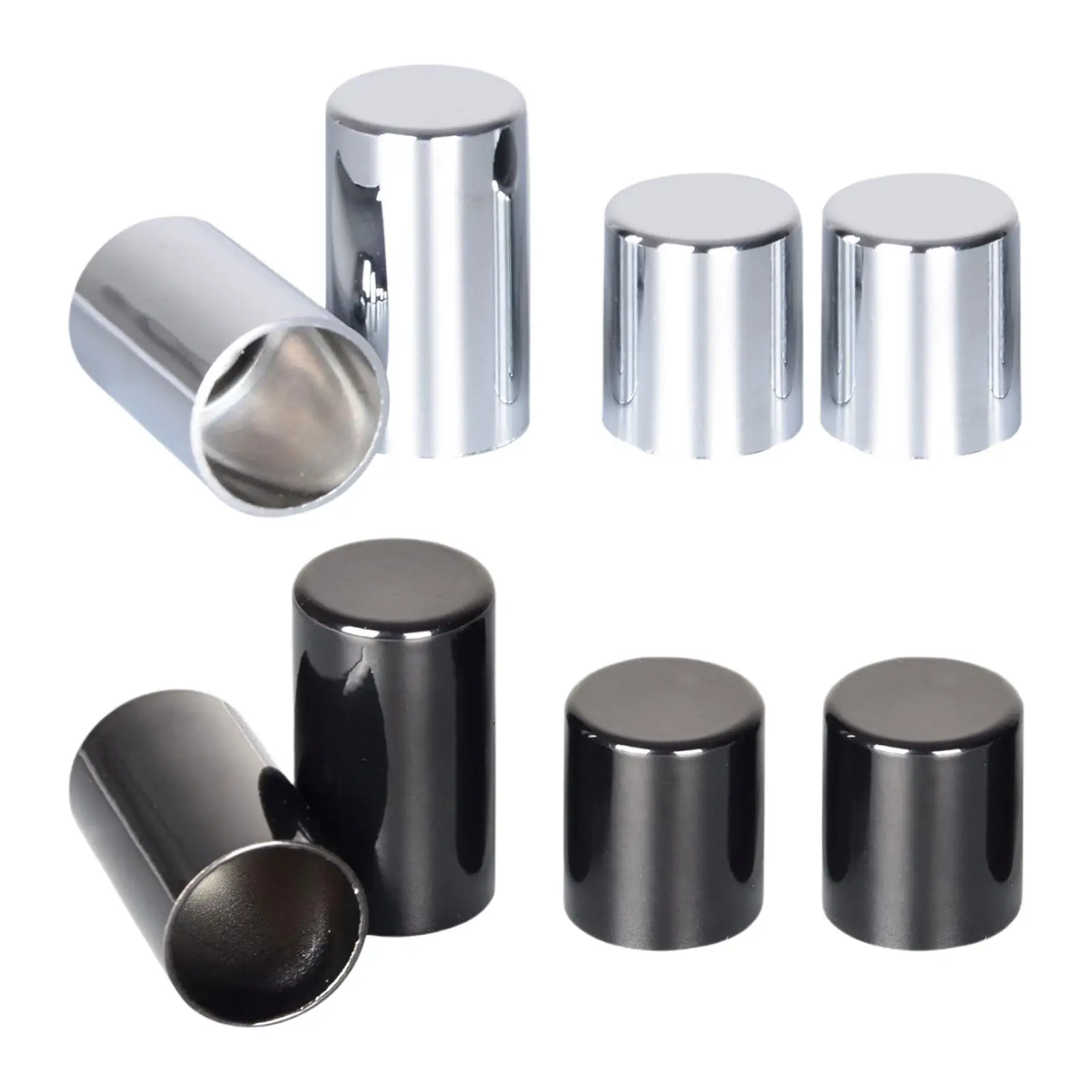 4 قطع من أغطية أجهزة الإرساء المصنوعة من الكروم تناسب Harley Street Glide #3