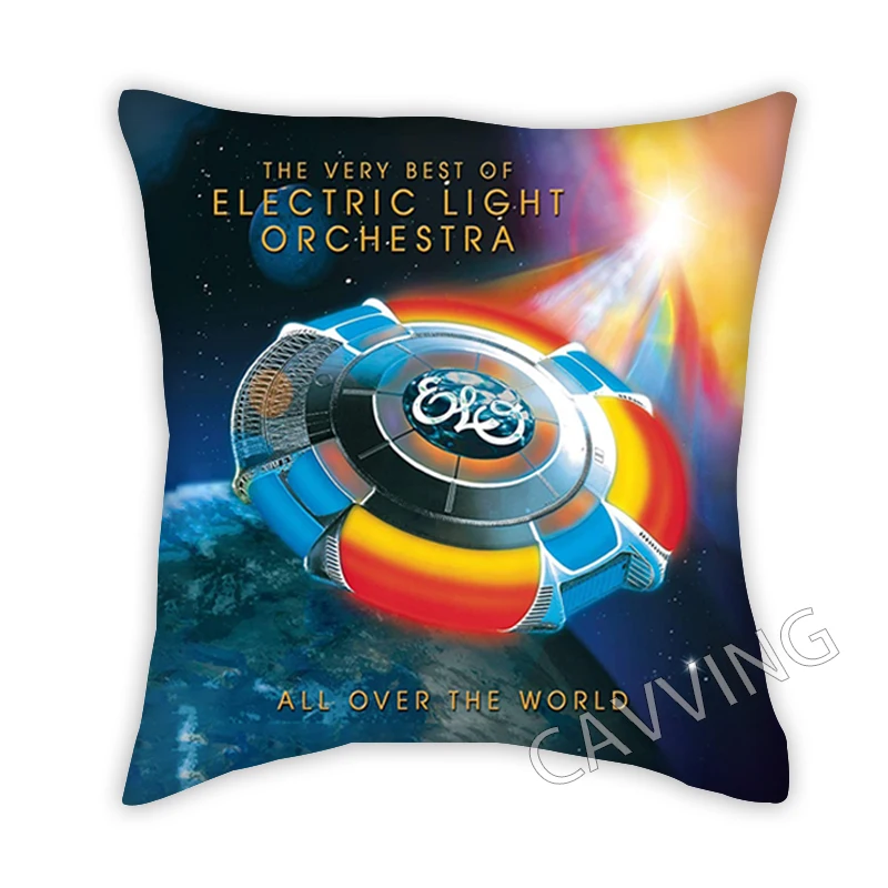 

Electric Light Orchestra ELO 3D Printed Polyester Decorative Pillowcases Throw Pillow Cover Square Zipper Cases Fans Gifts