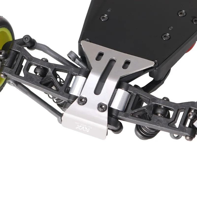 Losi 1/24 Micro-B 2WD Bajaバギーフレーム用ステンレススチール製フロントリアボトムガードプレート/アーマー - シャーシ保護アップグレード