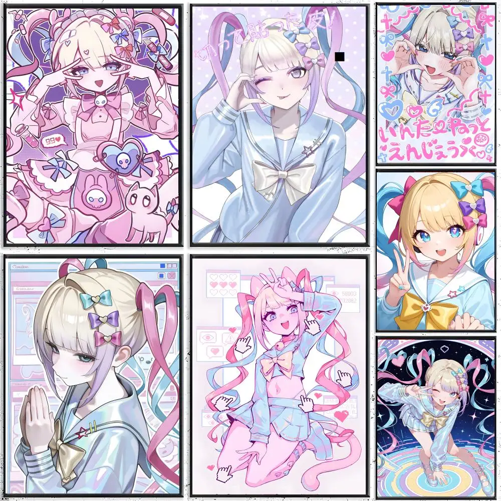 Anime Needy Streamer Overload Poster Klassische Poster und Wandkunstdrucke eignen sich für Wohnzimmer, Schlafzimmer, Bars