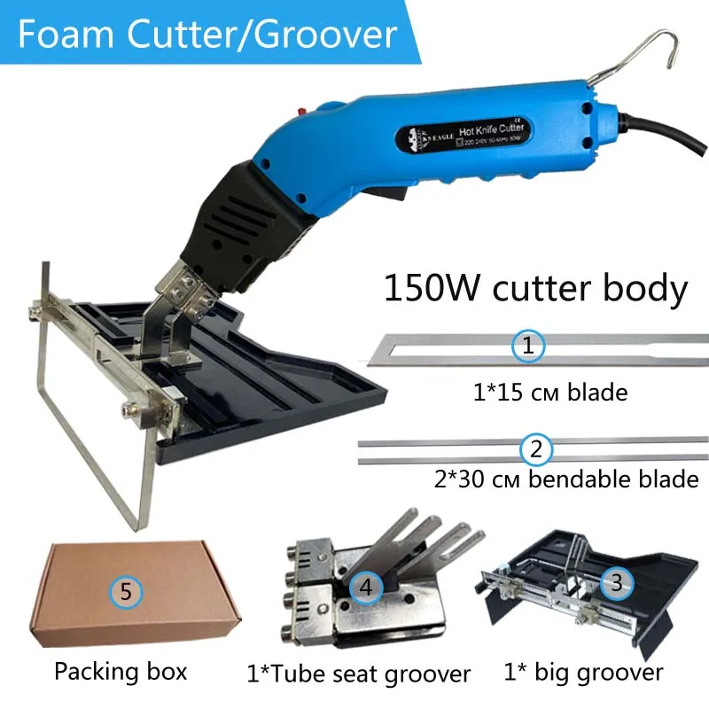 

150W Heat EPS EPE Cutter with Blade Accessories Electric Hot Knife Foam Cutting Tool High Quality EPS DIY Sculpture Power Tool