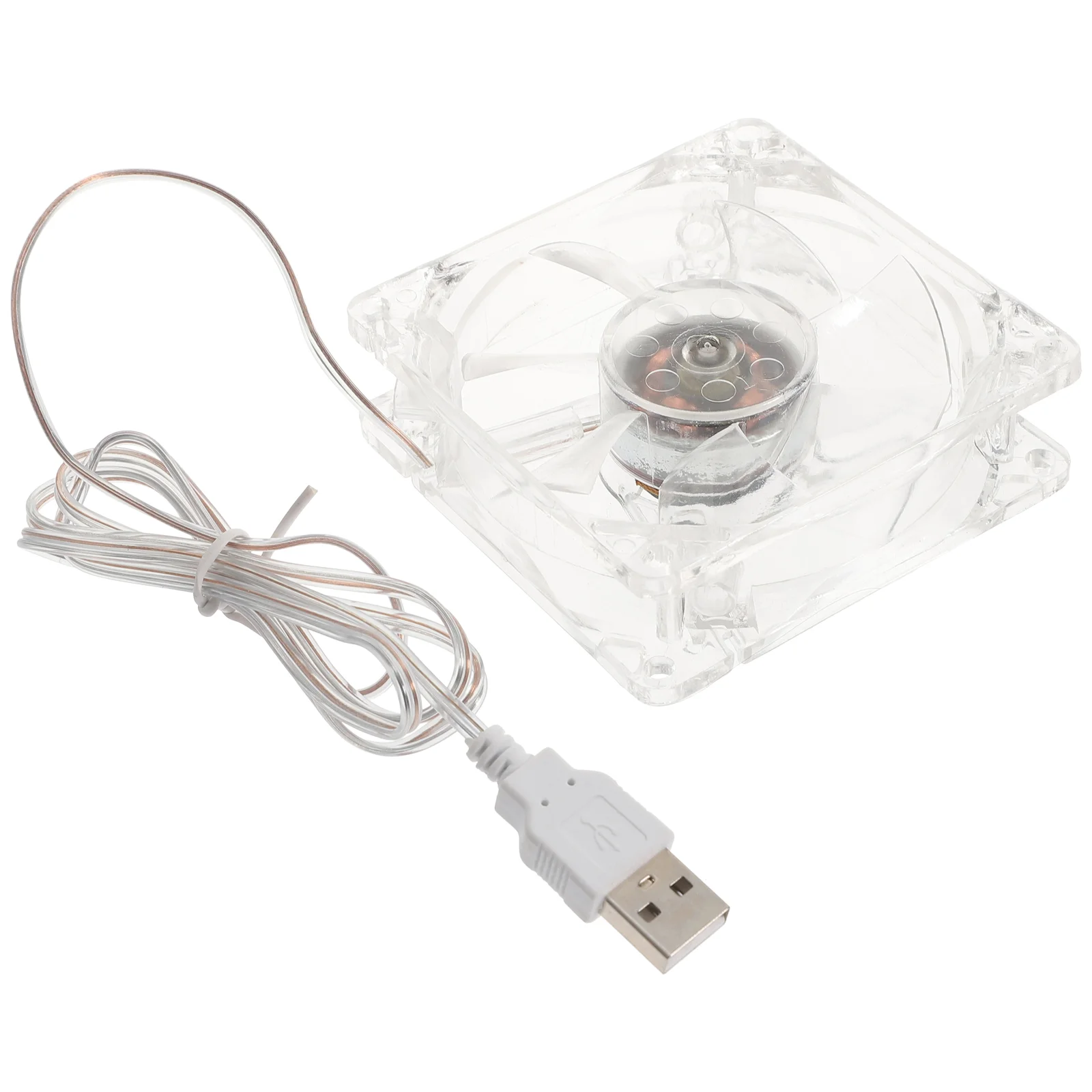 

Cooling Fan Small Pet USB Plug Tool Supply Hamster Portable Transparent Lovely Cage Hand Held