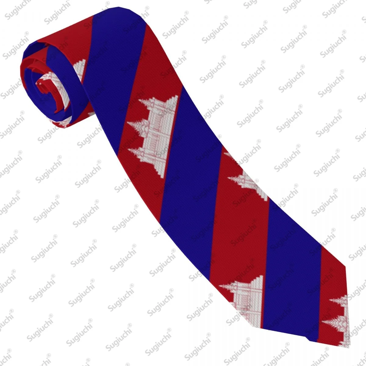 2026 Cambodia Flag Wedding PartyNeck Ties For Men Women Casual Plaid Tie Suits Slim Necktie Gravatas For Gift