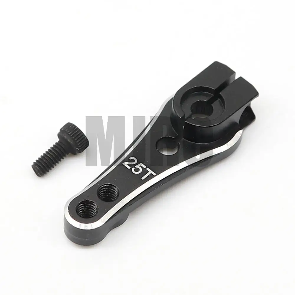 1piece 33mm Metal Rc 25t Tooth Steering Servo Arm For 1/10 Rc Tracked Trax/as Trx4 Scx10 Yikong Rgt Axial Rc Car Parts