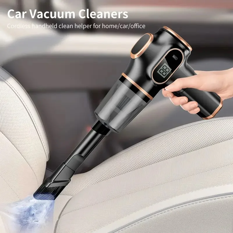 4500PA Handheld Car Vacuum Cleaner, High Power Portable Cordless Vacuum Cleaner, Air Duster and Vacuum Cleaner with LED Display,