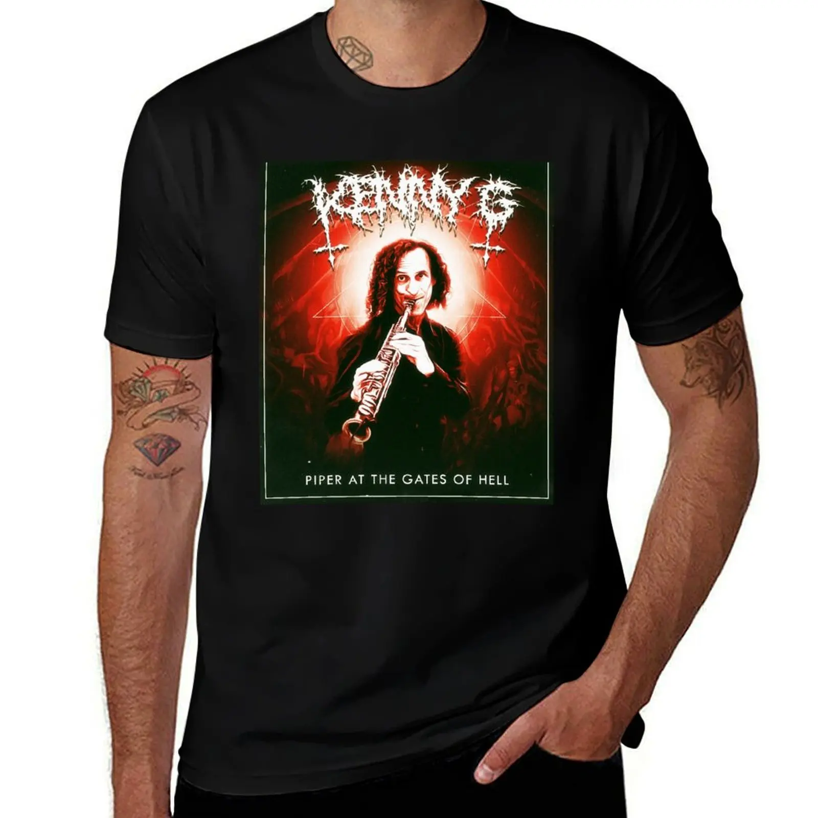 KENNY (BLACK METAL) T-Shirt Classic Print Short Sleeve Shirt T-Shirt