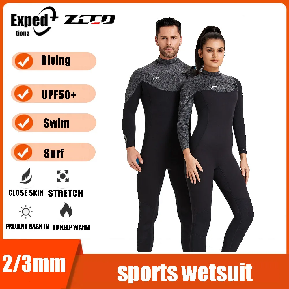 

Men Scuba Diving Thermal Winter Warm Wetsuits Full Suit Swimming Surfing Kayaking Equipment Wetsuit 3mm Premium Neoprene Women