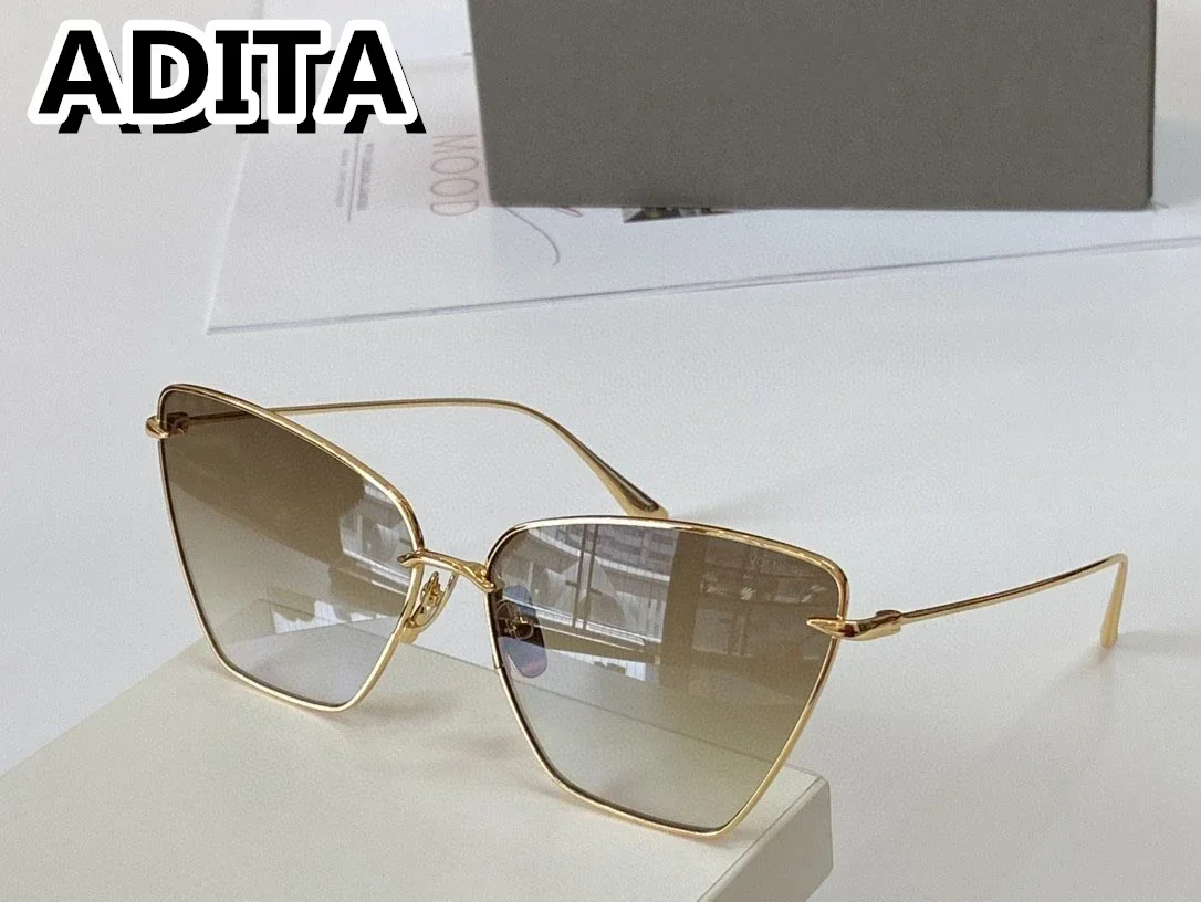 

ADITA Volnere DTX 529 Top High Quality Sunglasses for Men Titanium Style Fashion Design Sunglasses for Women With Box