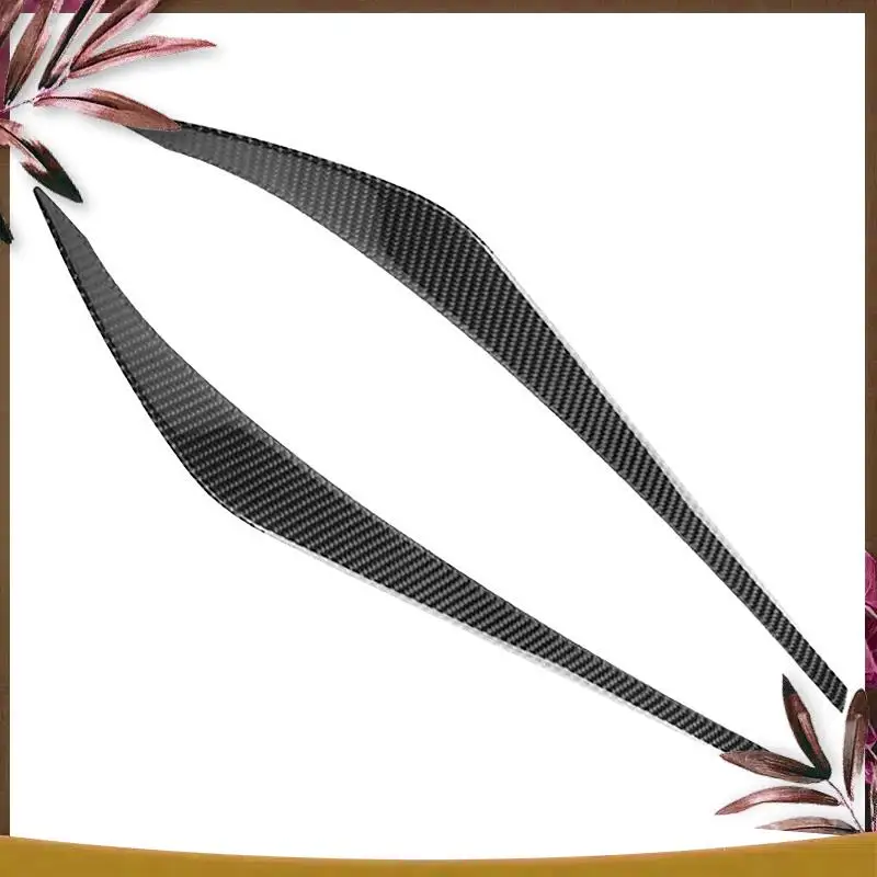 

AB59-Pair Car Headlight Eyebrow Point Molding ABS Decoration Trim Cover For Hyundai Elantra AD 2016-2018 Car Styling Sticker