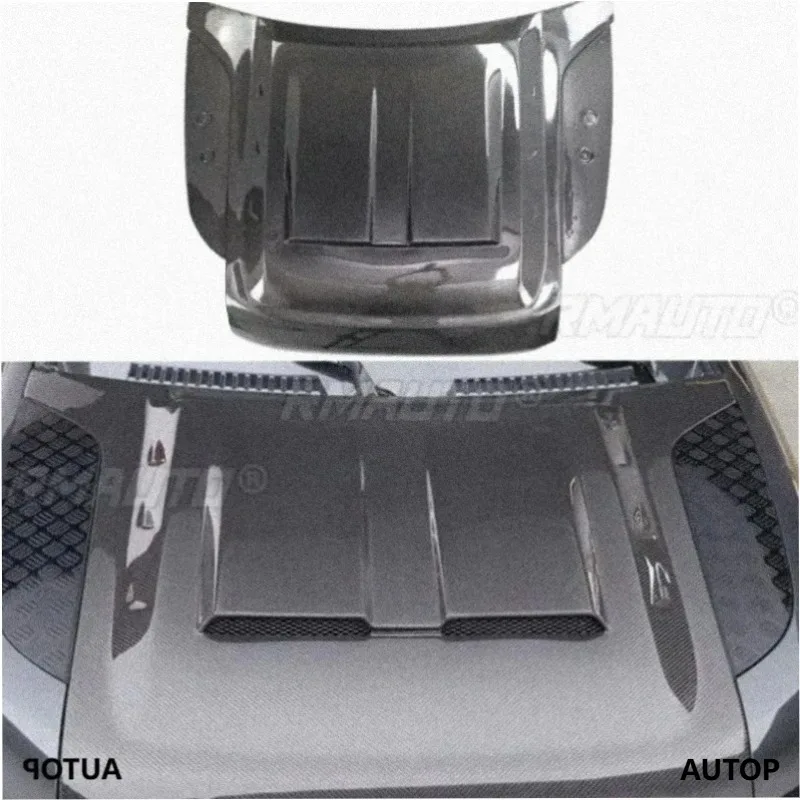 Hood Panel Carbon Fiber Front Bonnet Hood Compatible Engine Hood Cover for Range Rover Sport 2020-2025 Exterior Accessories
