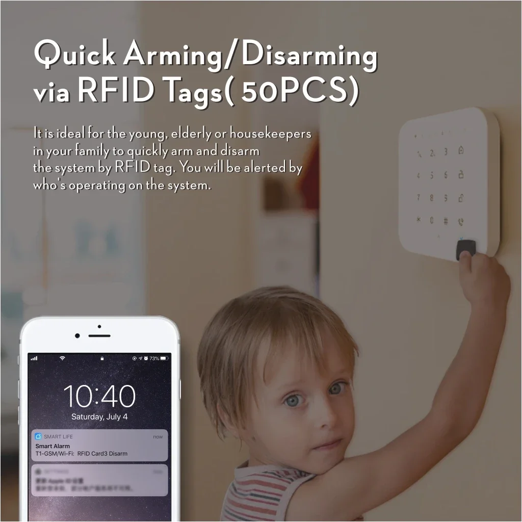 Tuya 2021 Smart Home Draadloze Indringer 4G Wifi Gsm Inbreker Beveiliging A-L-A-R-M Systeem