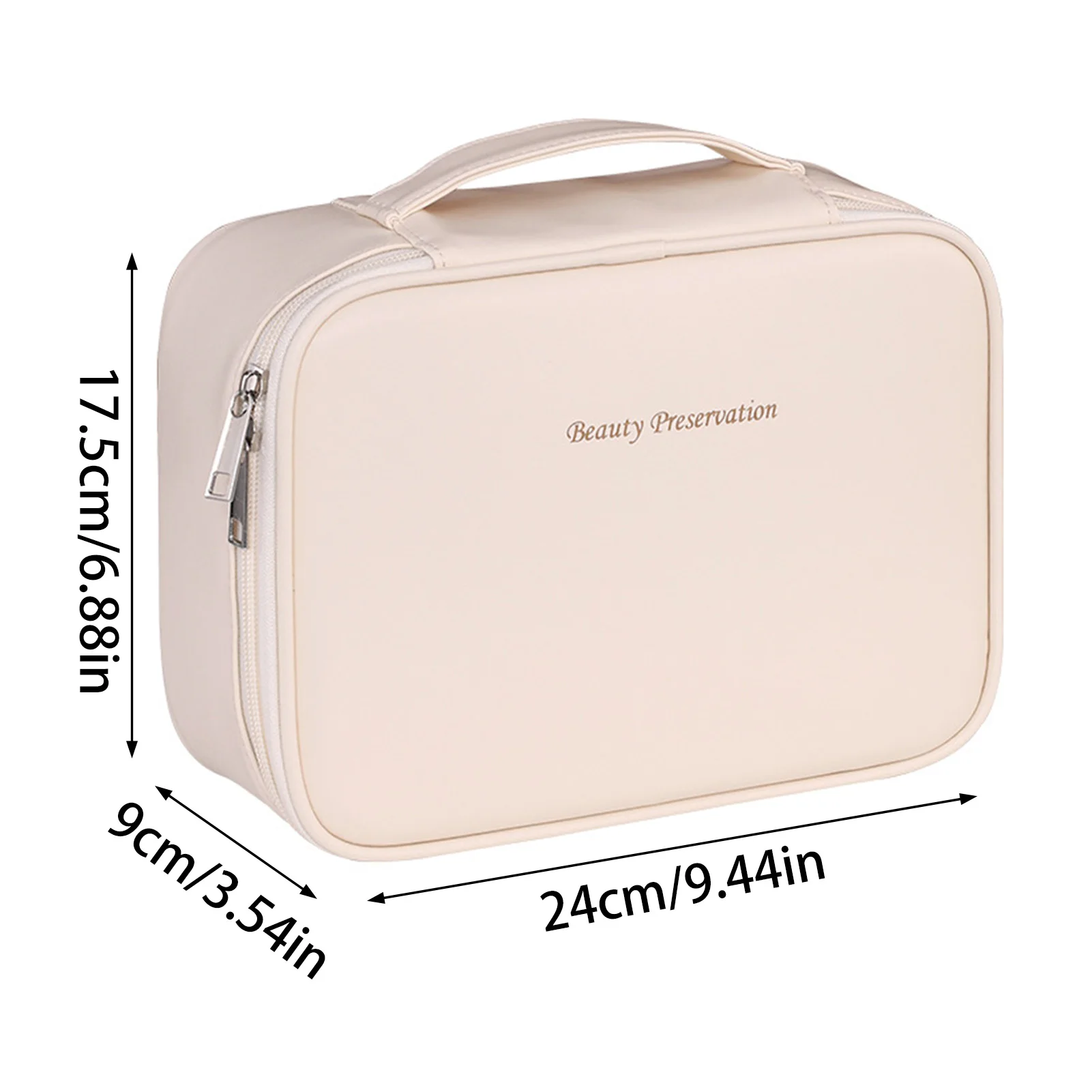 Portable Multi Layers Toiletry Bag Solid Color Detachable Handy Cosmetic Bags for Tourism Business Trip
