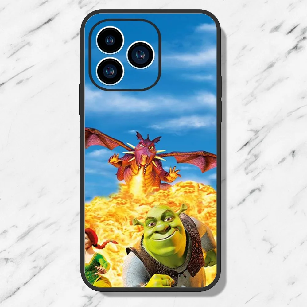 Movie S-Shrek Art Phone Case For iPhone 11 12 13 14 15 Mini Pro Max Plus 8 xr xs Black Shell