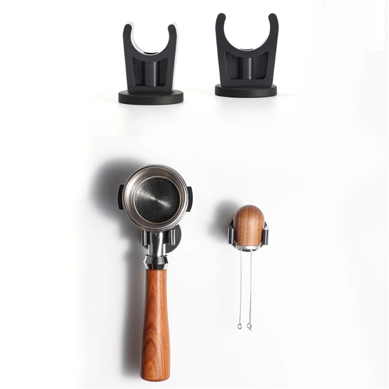 Coffee Portafilter Holder Wall Rack Magnetic Espresso Coffee Filter Holder Fit for Tamper Wall Mounted Rack Coffee Tools