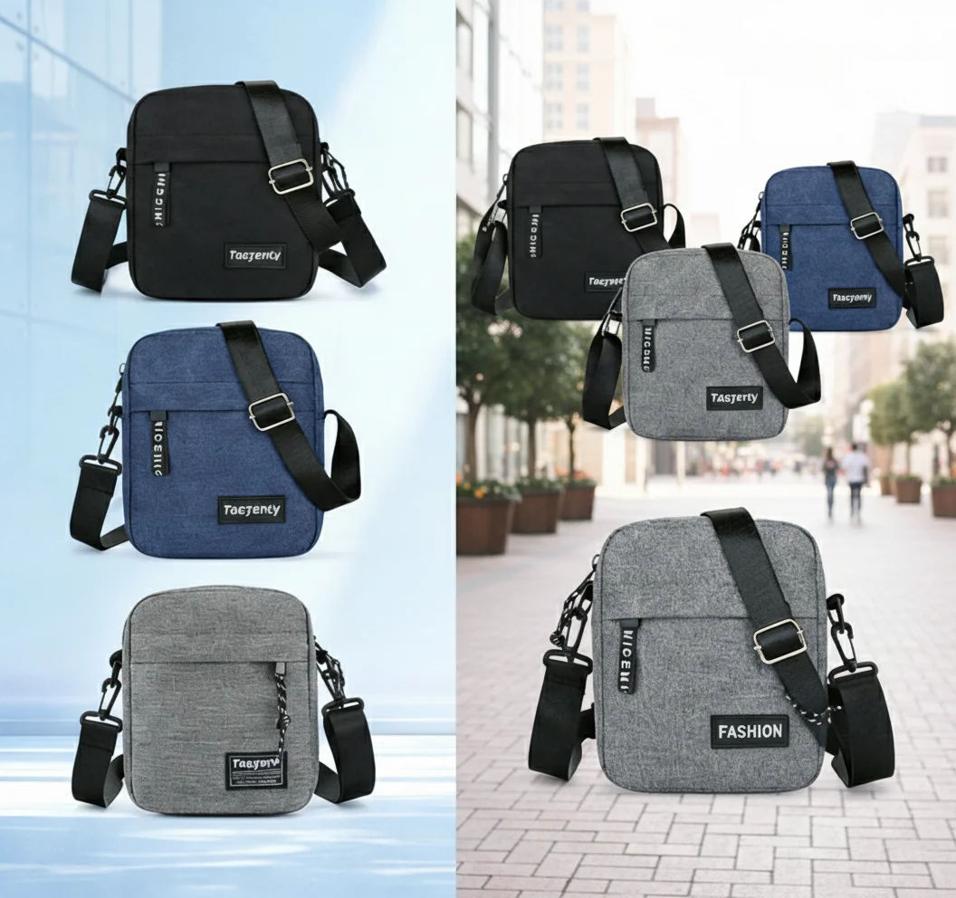 New Men's Small Crossbody Bag Casual Wallet Multi-Functional Business Backpack - Fashionable Travel Purse for Men