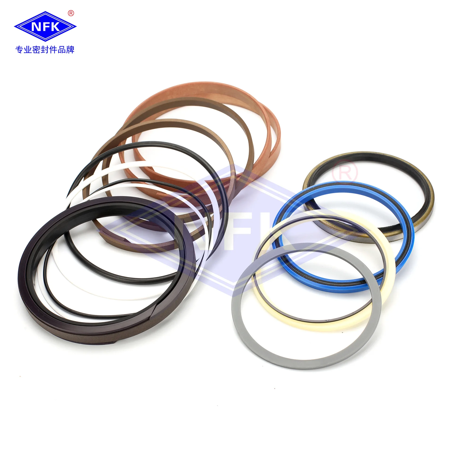 EX330-6 Large and Medium Arm/Bucket Cylinder Oil Seal Sealing Ring Repair Kit PU Oil Seal Repair Kit