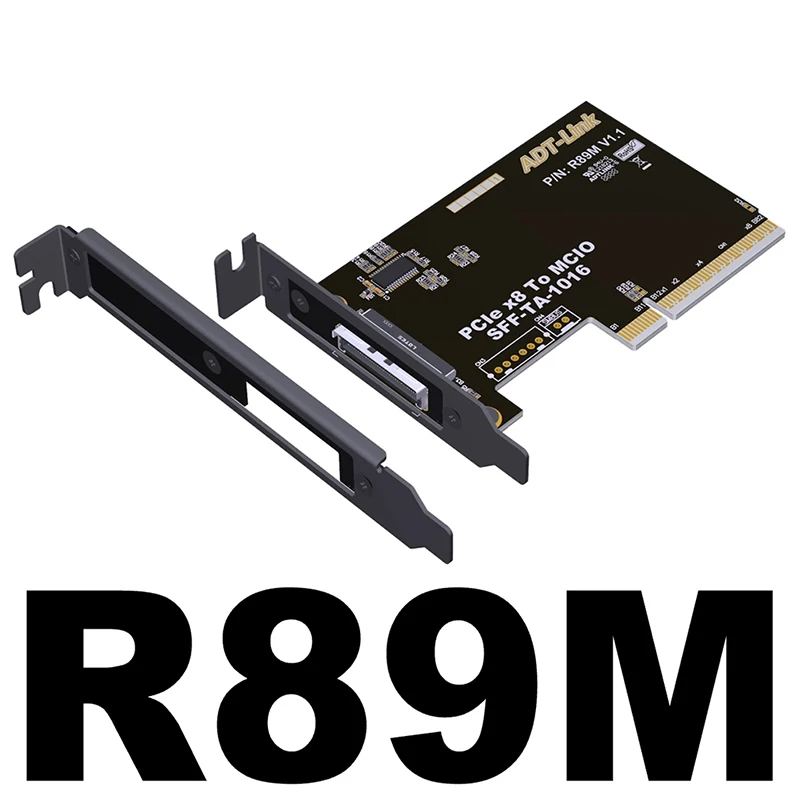 XT-XINTE ADT PCIe 4.0 x16 MCIO Câble Extender Split Card 10
