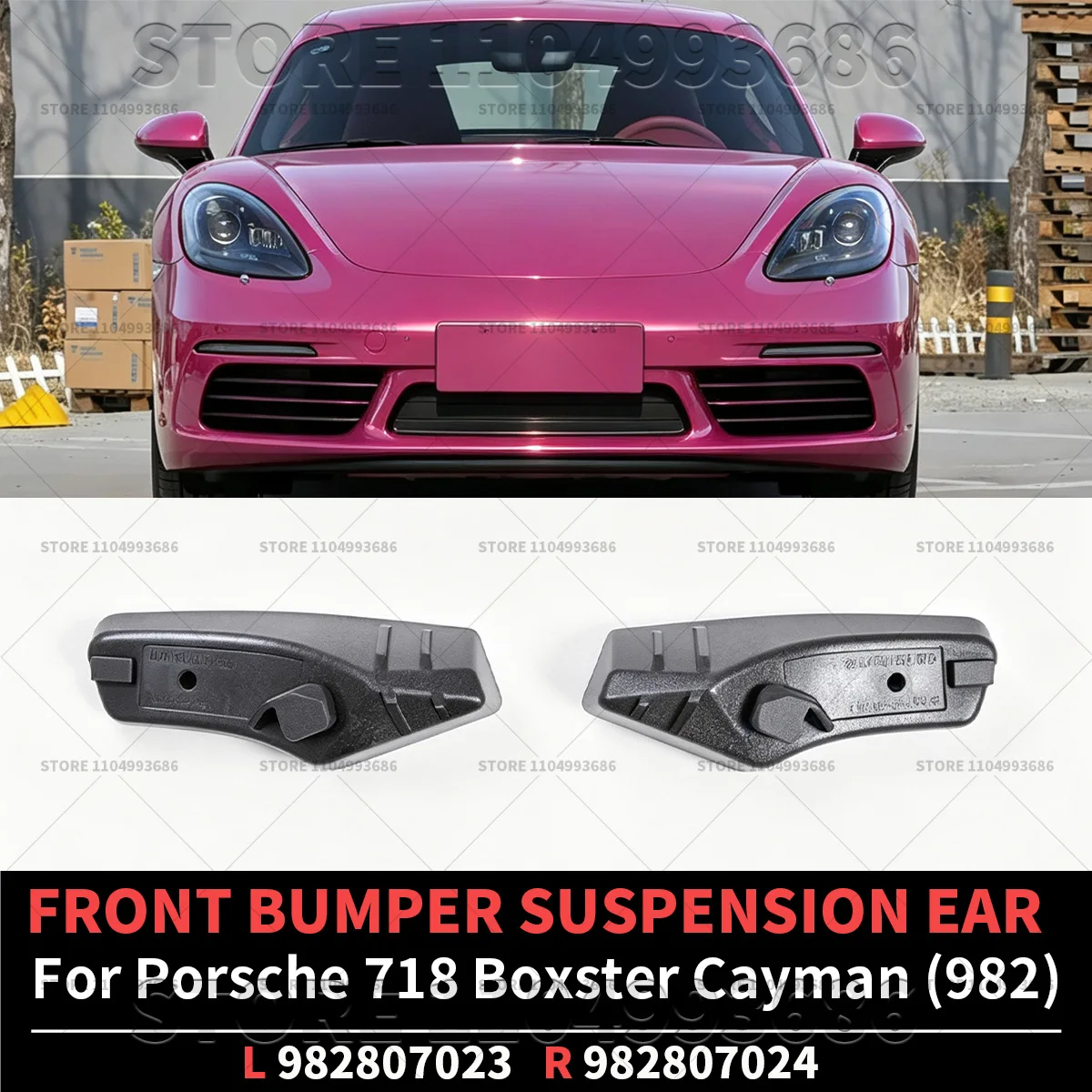 For 2017 2018 2019 2020 2021 2022 2023 2024 2025 718 Boxster Cayman 982 Car front bumper suspension ear OEM 982807023 982807024