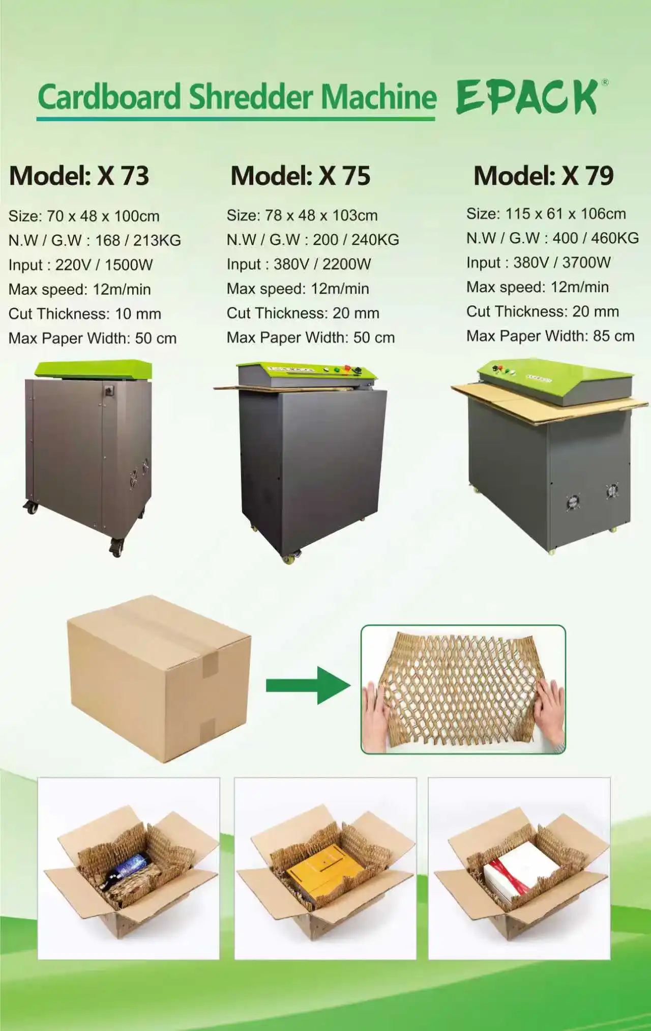 Fotografia 6: Máquina Trituradora de Papel Reciclável com Largura de Corte de 500mm para Caixas de Papelão