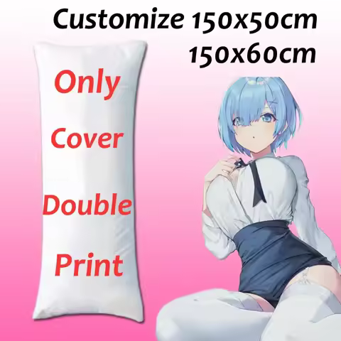 DIY 150X50 Girlfriend Custom Made Waifu Anime Dakimakura Hugging Body Pillow Case Printed Throw Cushion Pillow Cover Bedding