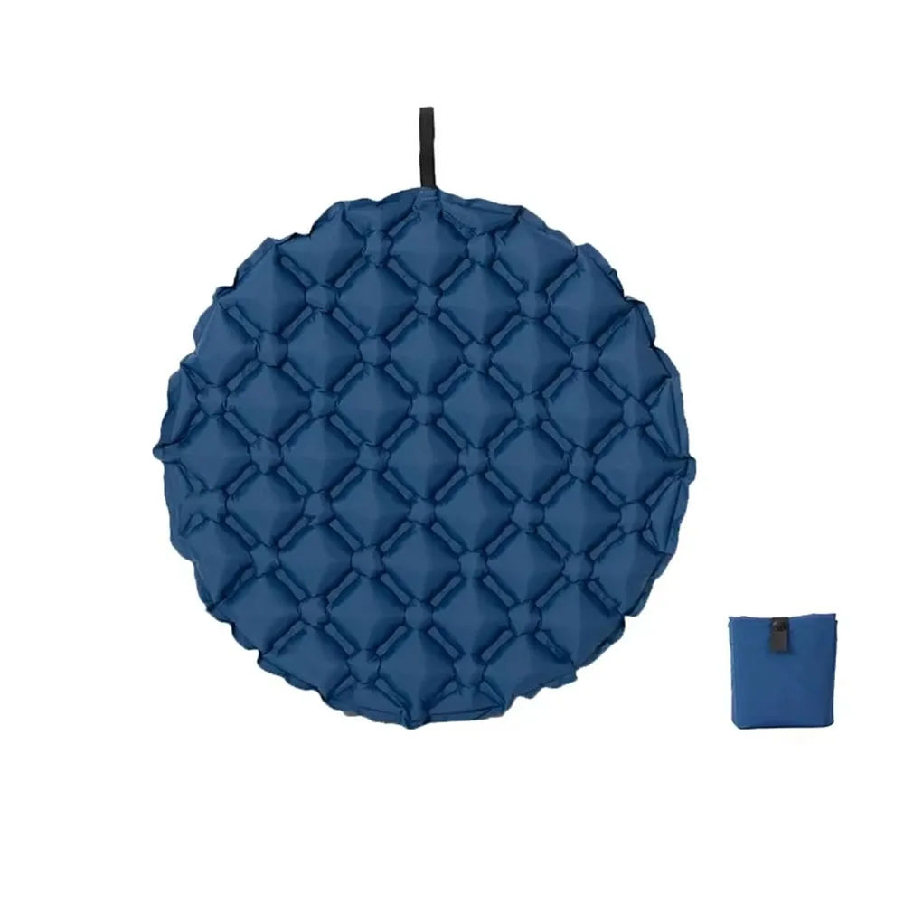 

Portable Inflatable Seat Cushion Foldable Waterproof Air Sitting Pad Anti-Moisture with Storage Bag Camping Chair Mat Fishing