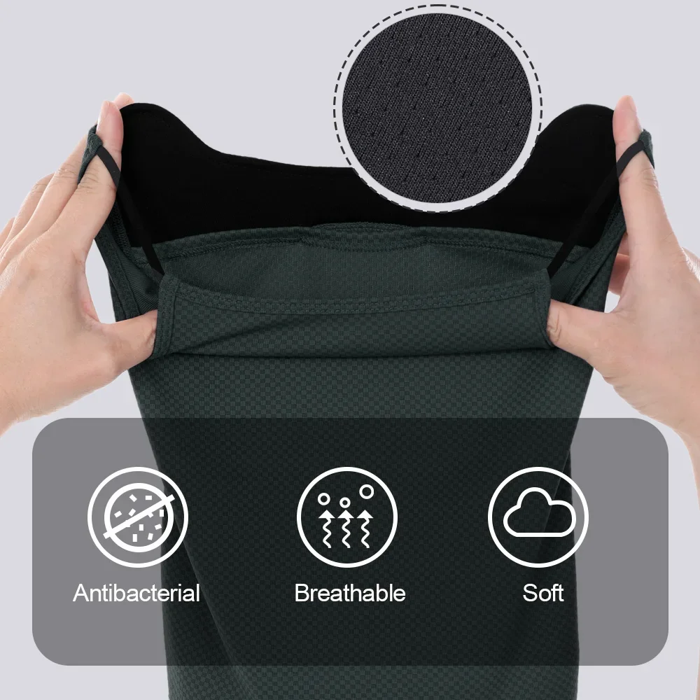 Bicycle Half Face Masks With Ear Loops Summer Face Cover Breathable Sun Protection Mask for Cycling Bike Riding Sports Gear