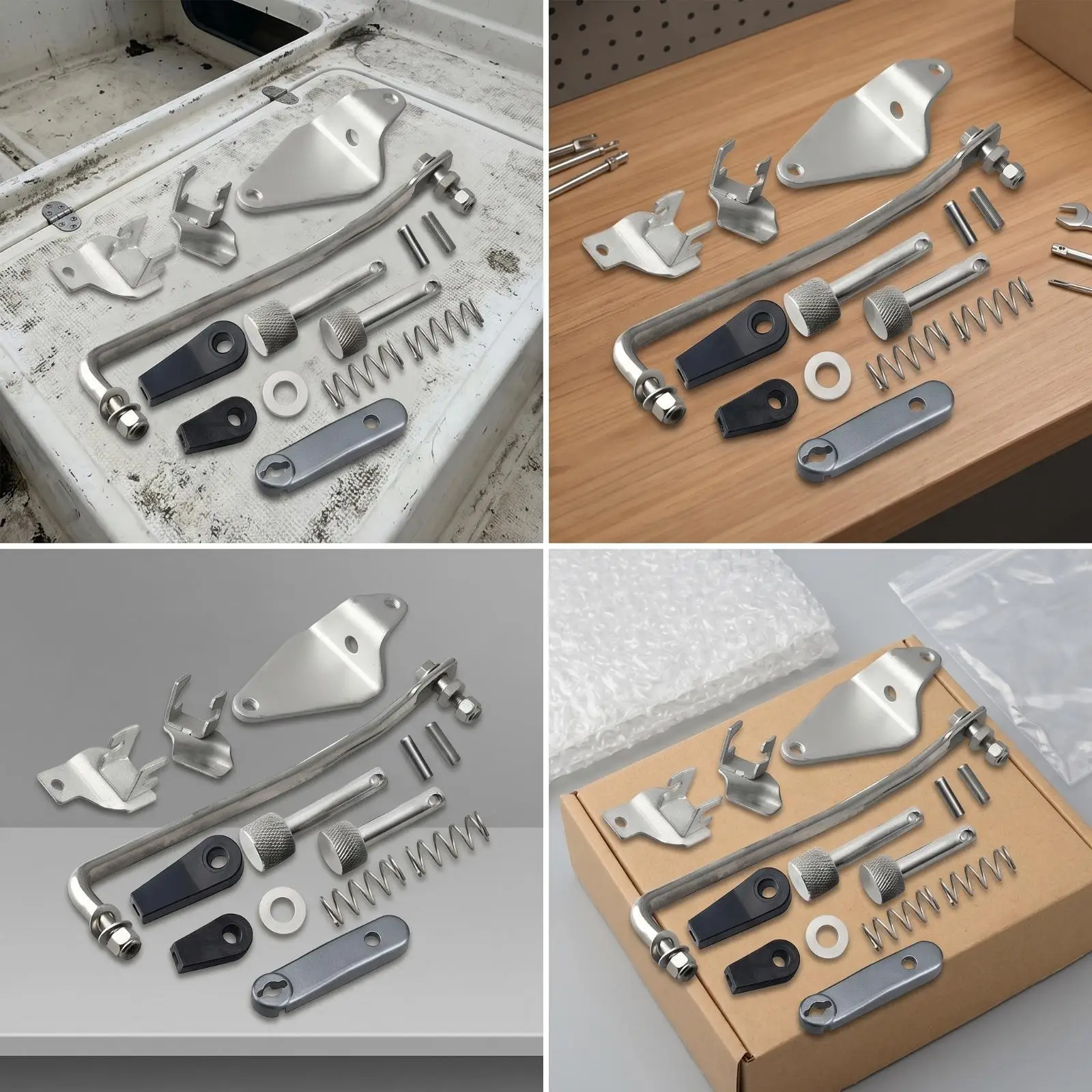 Hardware Mechanical Throttle Control Linkage Kit Compact for Boat Owners