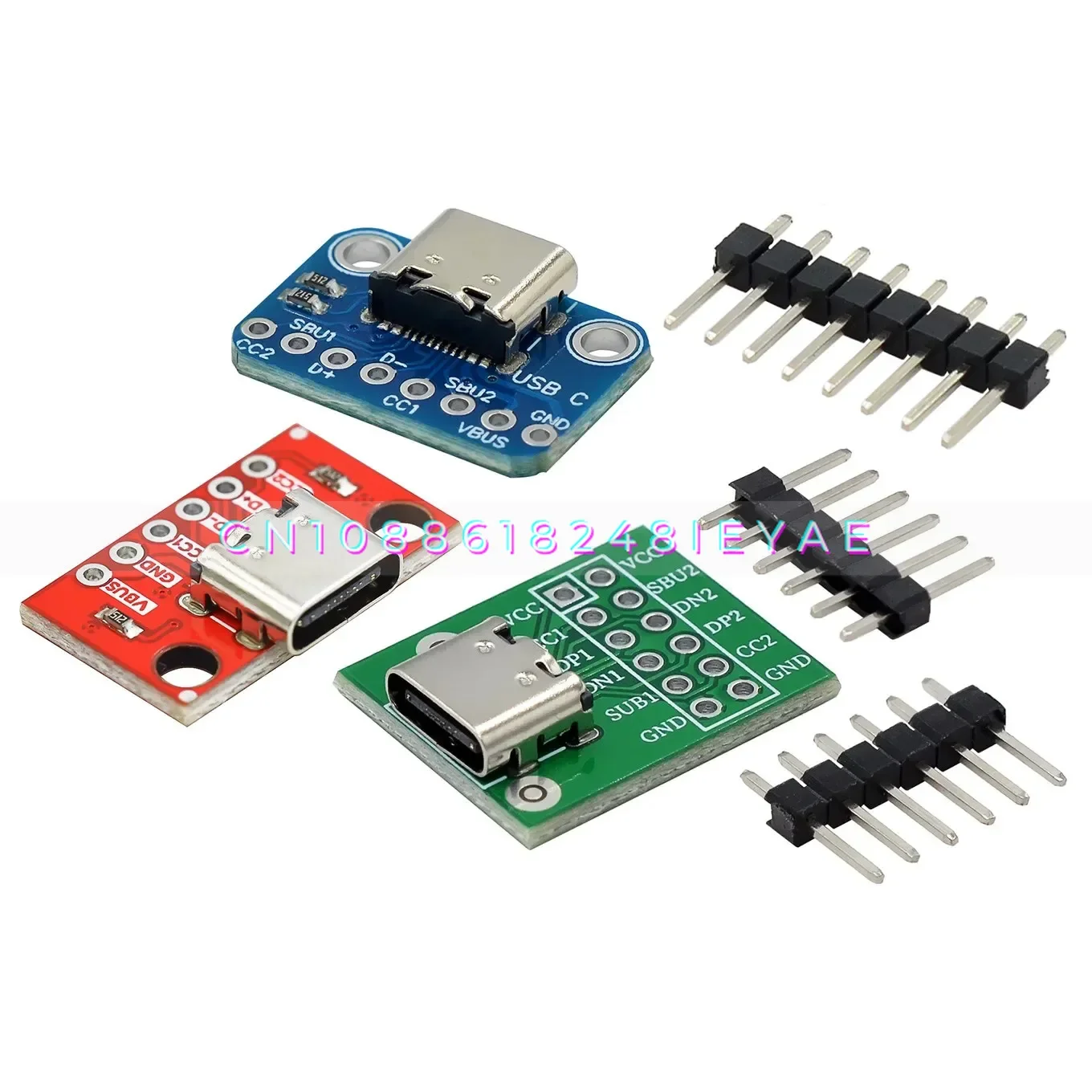 

Переходной штырь USB TYPE-C DIP, гнездовое сиденье, плата адаптера типа B, сварная женская головка, питательный штифт TYPEC