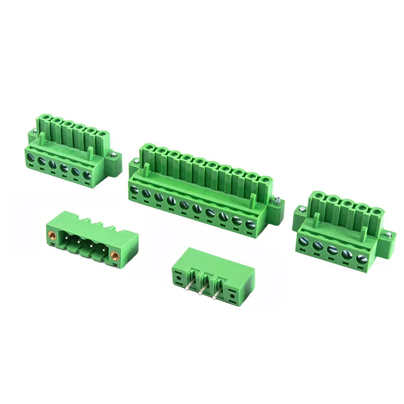 플러그 + 직진 핀 헤더 / 고온 저항 KF2EDG 5.08mm 스크류 단자대 / 통신 장치 (다중 P 옵션)