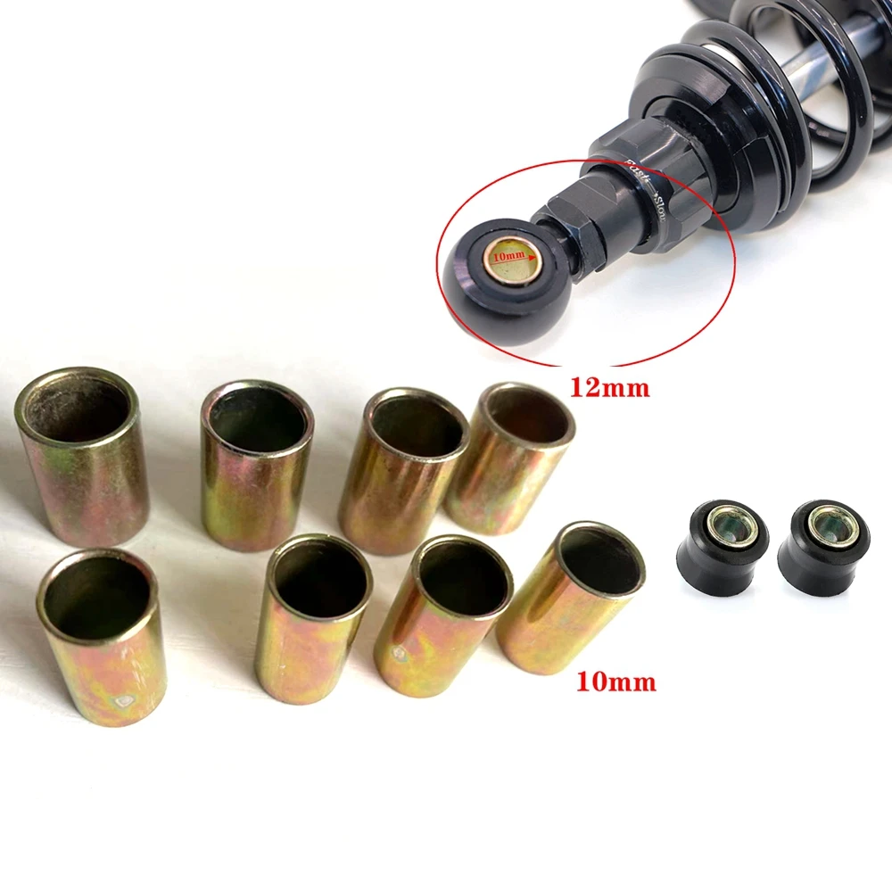 4 pz Universale Del Motociclo E-Bike 10 MILLIMETRI 12 MILLIMETRI Ammortizzatore Posteriore Manica Buffer Anello di Gomma Boccola Anello Fisso Manicotto Posteriore parti