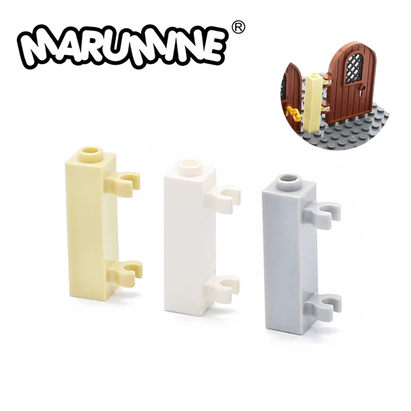 

Marumine Moc Bricks Modified 1x1x3 With 2 Clips Vertical Hollow Stud 60583 House Accessories Parts Constructor Building Blocks