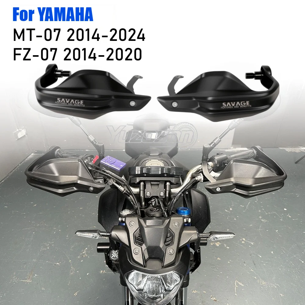 For Yamaha MT07 FZ07 MT 07 Y-AMT FZ 07 MT-07 2014-2024 Handguard Handlebar Windshield Hand Guards Hand Lever Protection