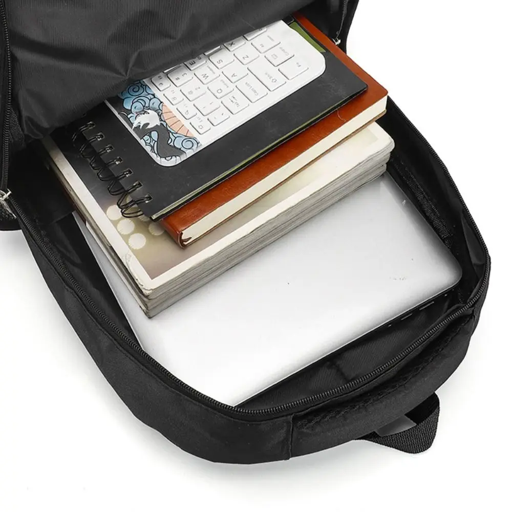 Casual Nylon Student Schoolbag Large Capacity Air Cushion Strap Waterproof Rucksack Business Computer Bag