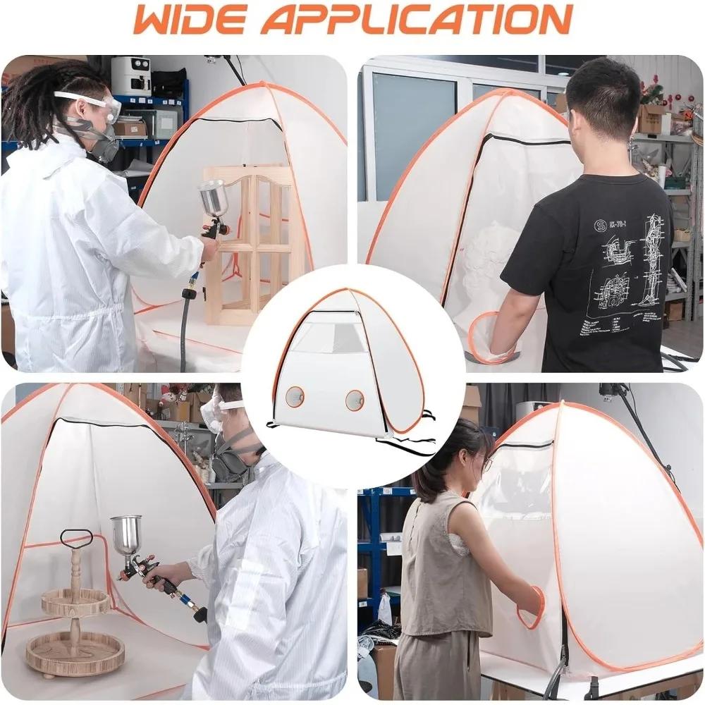 Pop Up Airbrush Spray Paint Booth Foldable Portable Tent for Model Car DIY Hobby Craft view 4