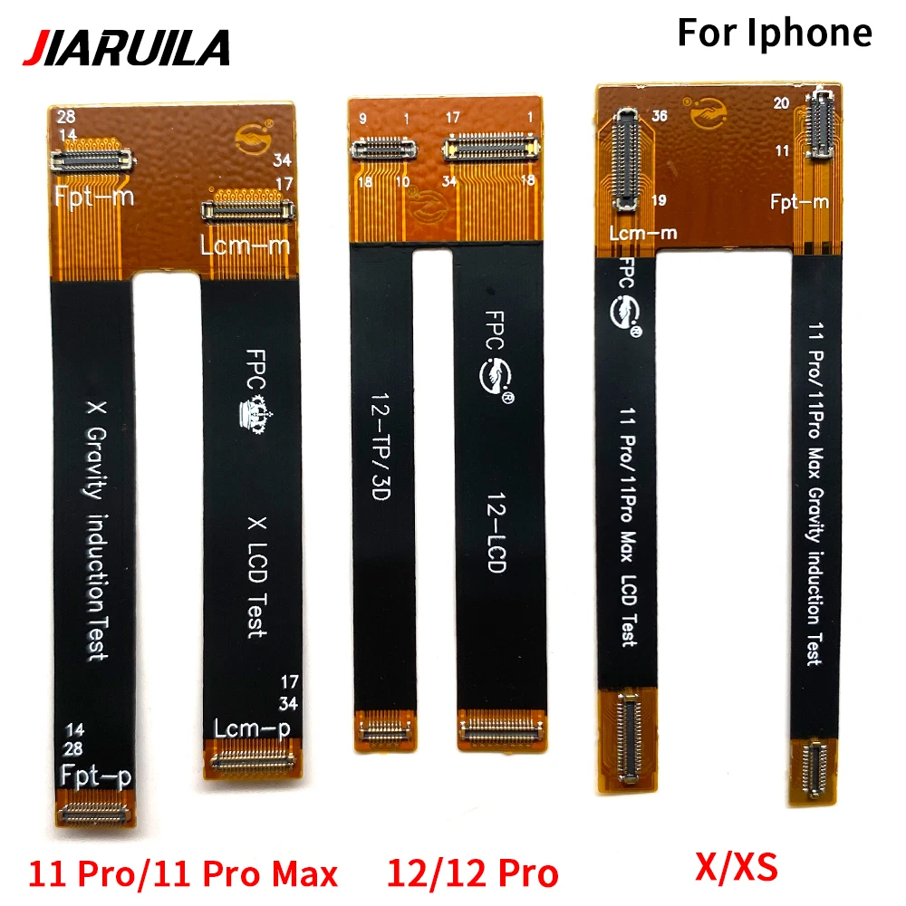 LCD Display Test Flex Cable For Iphone 15 14 13 12 Pro Max  X XR XS Max 8 Plus 3D Touch Screen Digitizer Extension Parts