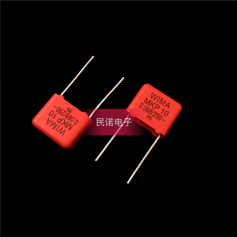 

5/10/50pcs German WIMA Film Capacitor MKP10 250V 0.068UF 683 68NF 250V 683 Pitch 10mm Audio passive capacitor