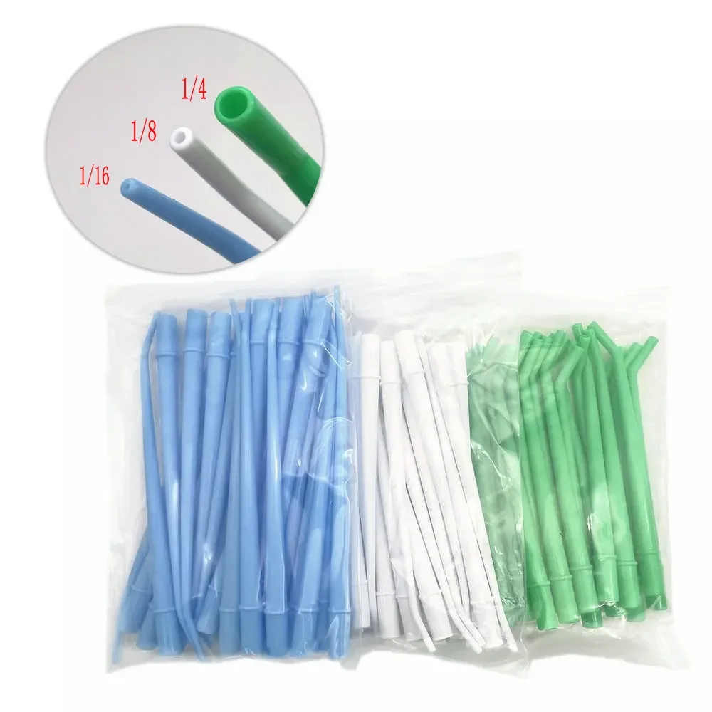 25pcs/pack Dental Disposable Curved Tips Surgical Aspirator Dental Saliva Ejector Tips Dentistry Materail