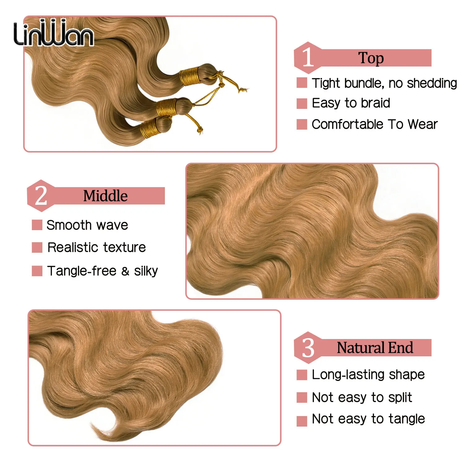 24 Inch Bora Bora Braids Hair Soft Body Wave Boho Braiding Hair Synthetic Deep Curly Crochet Hair Extensions
