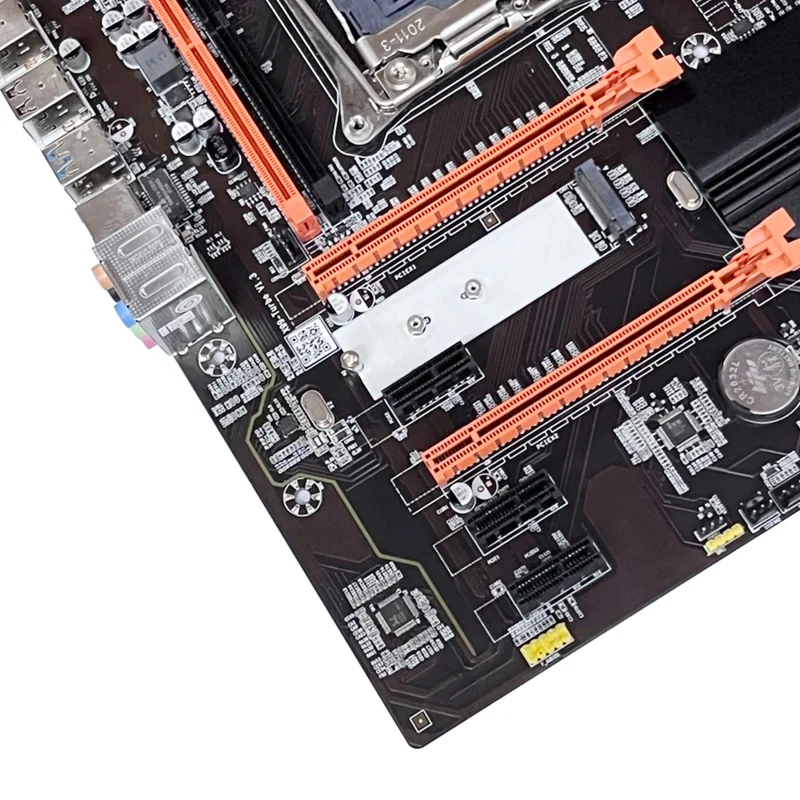 Hot TTKK X99 Motherboard+SATA Cable+Switch Cable+Baffle+Thermal Grease+Thermal Pad LGA2011 V3 M.2 NVME NGFF Support DDR4 4X16G