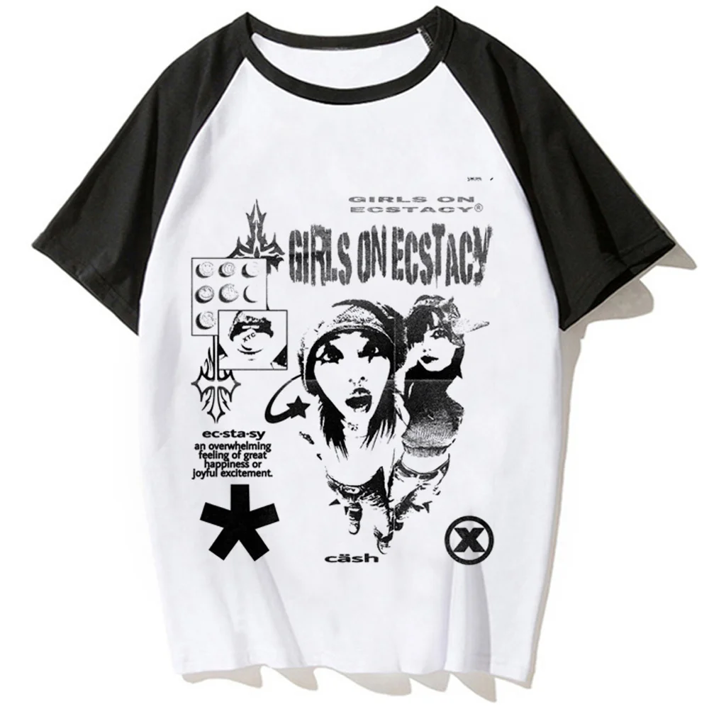 

Y2k Tee women Japanese comic tshirt girl manga funny clothing