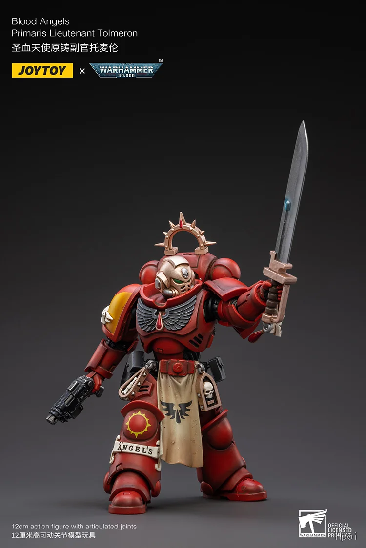 متوفر في المخزون الأصلي JOYTOY Warhammer 40K ملائكة الدم بريماريس الملازم تولميرون 1/18 نماذج ألعاب شخصيات الحركة