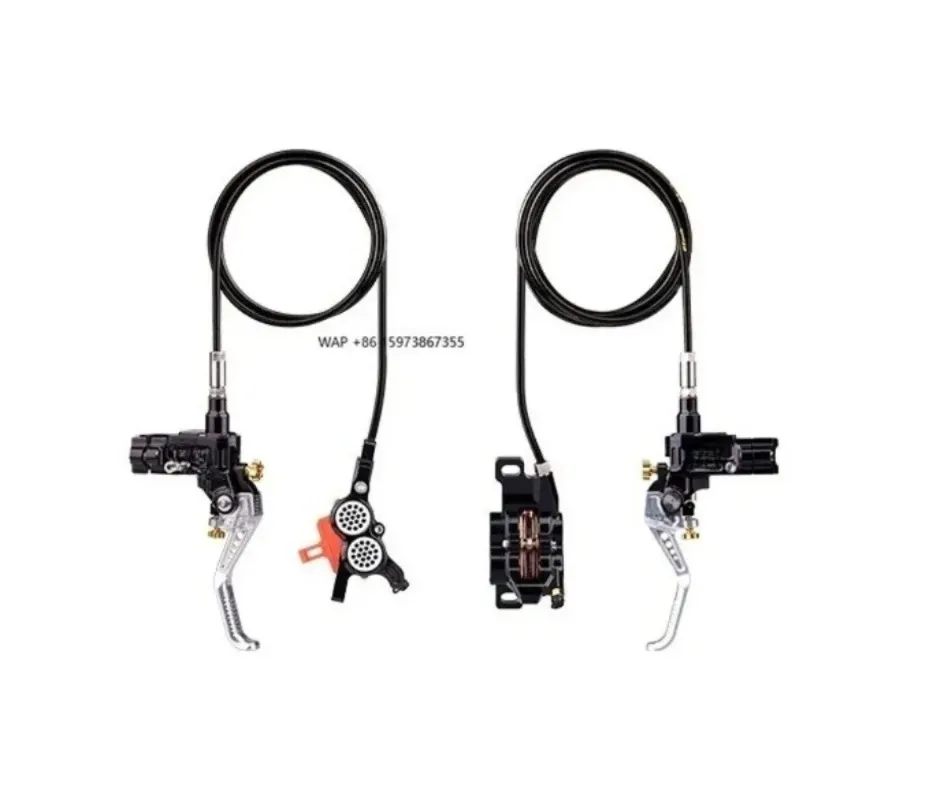 FEREI 180mm Front Ergonomic Adjustable 4 Piston Hydraulic Brakes High Power MTB Disc Brakes Mountain Bike Safety