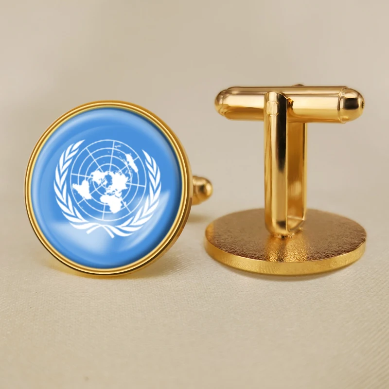 Arab League Emblem ASEAN Association European Union United Nations World Health Organization National Emblem Flag Cufflinks