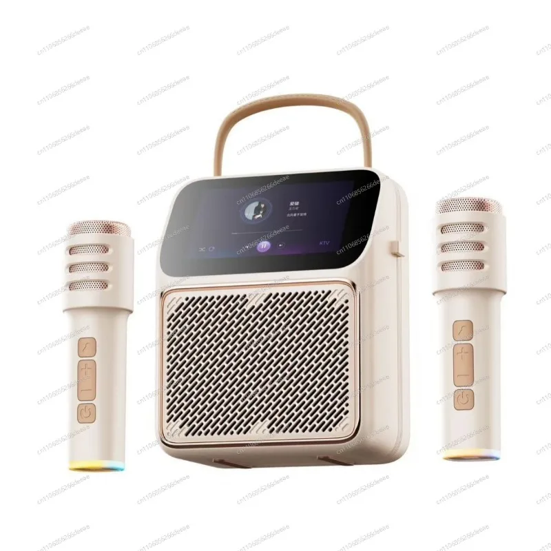 Multifunctional Portable Bluetooth Speaker, Household Microphone K Song Device Support U Disk Insert & Lyrics Display