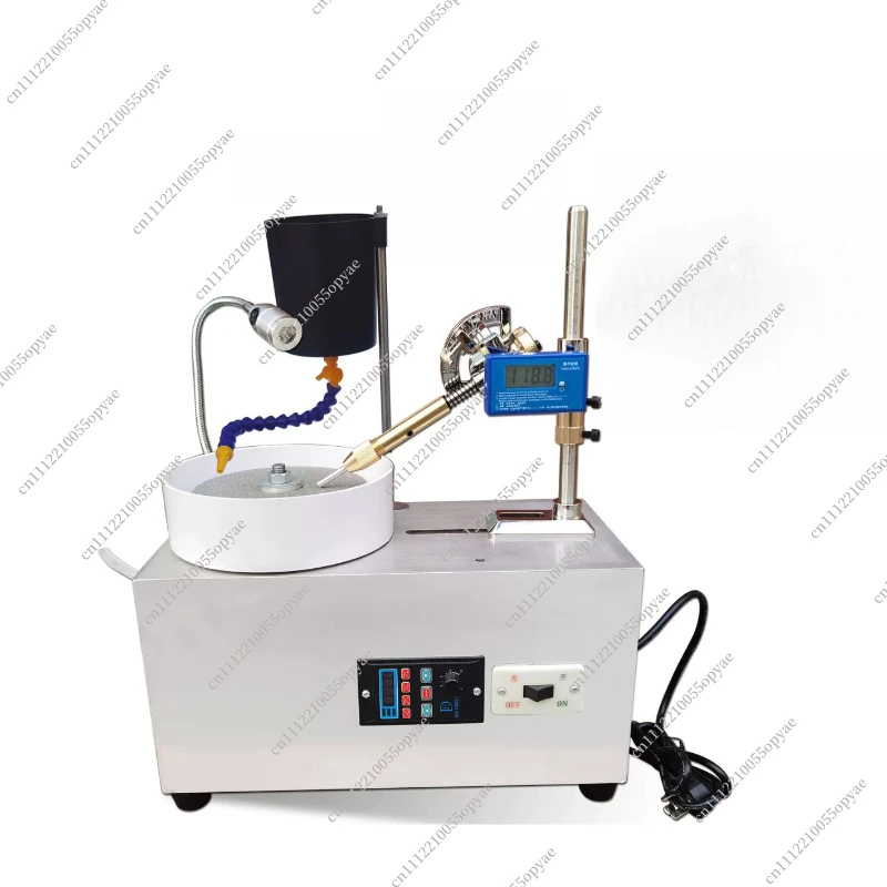 Multifunction Gem Faceting Machine for Grinding & Polishing, Jade Stone Flat Lap Grinder Polisher with Angle for Seal Engraving