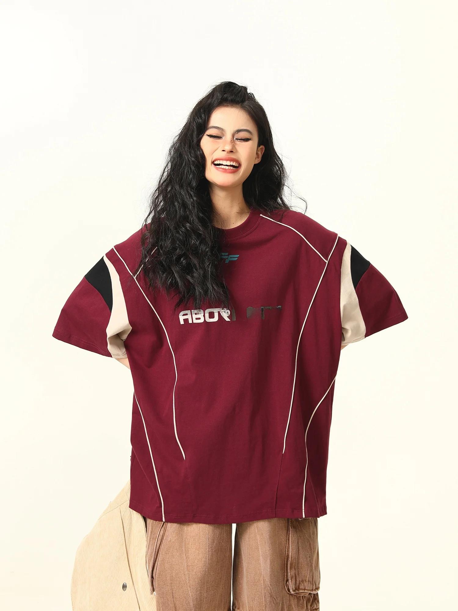 

Футболка Wild Aziza в американском стиле ретро с уличным дизайном и надписью ort Sve, свободная футболка для пар, мужской повседневный хлопковый летний топ